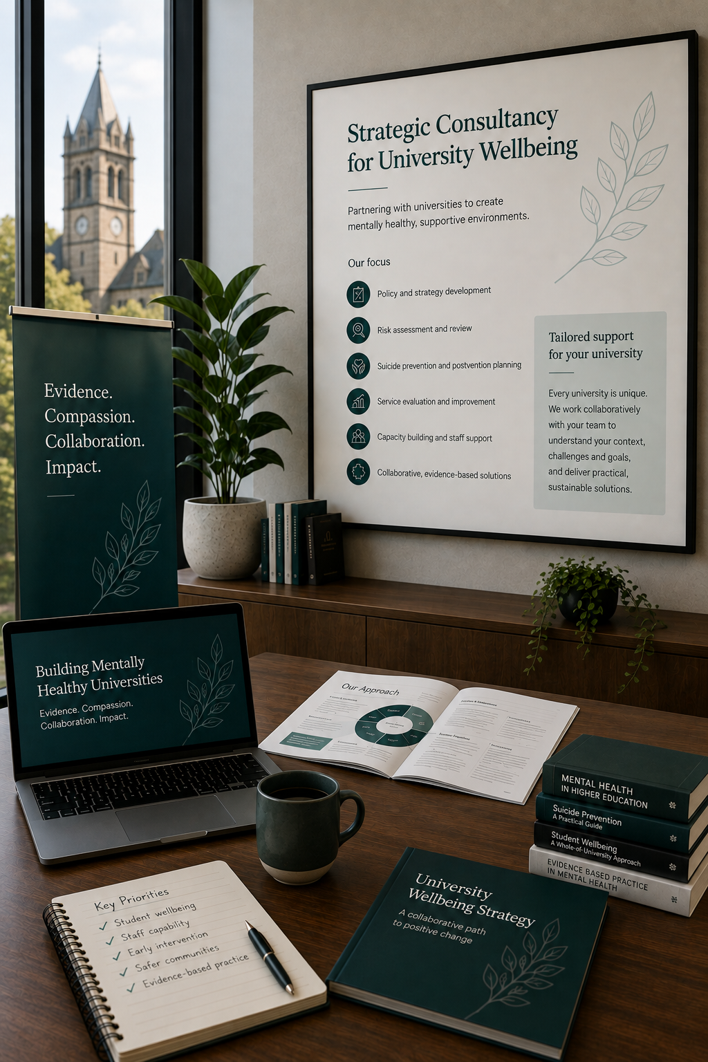 Decorative lightbulbs representing ideas and consultancy