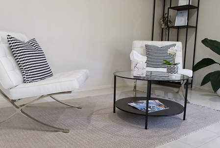 Waiting area at Dr Sonia Kalsi's psychology practice